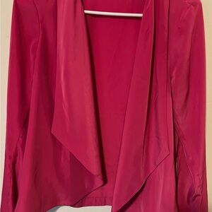 Vintage Guess Pink Waterfall Blazer Elegant Draped Design
